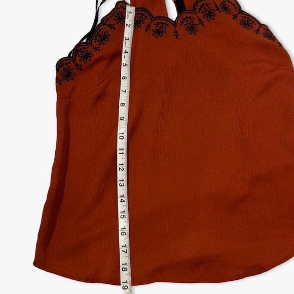 E (Hanger) M Women's Rust Colored Tank Top Size Small - Picture 9 of 9